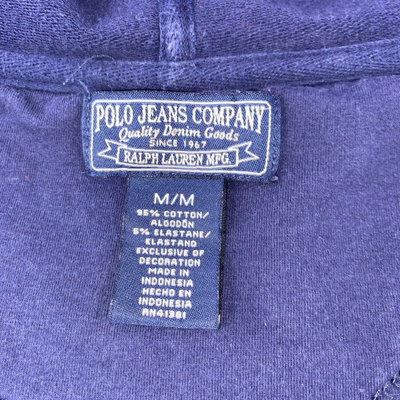 Y2K Polo Ralph Lauren Full Zip
Hoodie Sweatshirt Blue Flag
Polo‎ Jeans Co - Picture 10 of 12